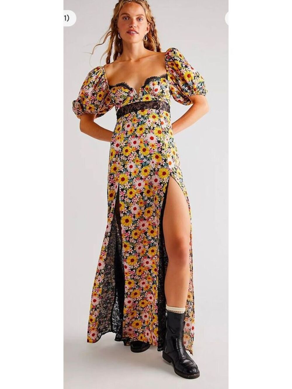 Silvia MAxi dress For Love & Lemons Floral NEW sz Small